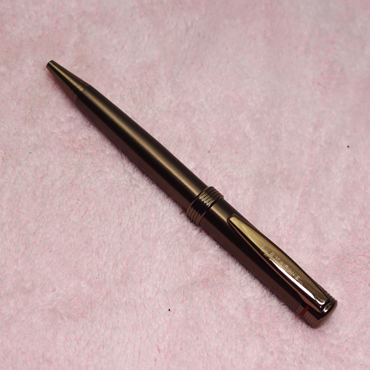 Submarine 998  Coffee Smell Writing With Fine Tip Designed Ring And Red Line Design On Top Twist Type Ball Pen SKU 23595