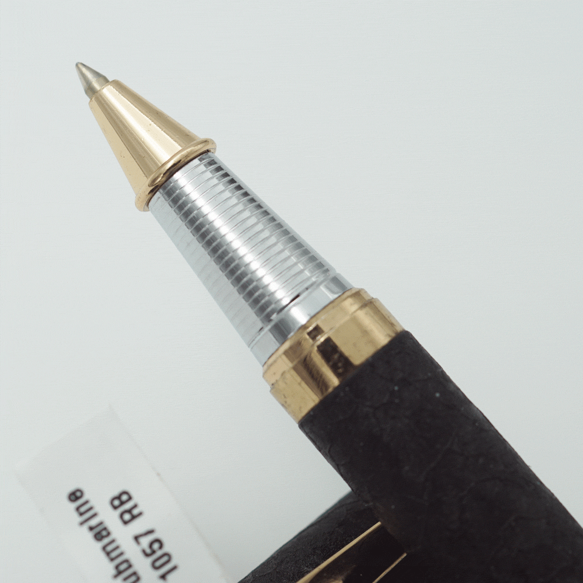 Submarine 1057 Black Color Body With Goldeen Color Clip And Top The Cap On Rudraksha Fine Tip Twist Type Ball pen SKU 23703