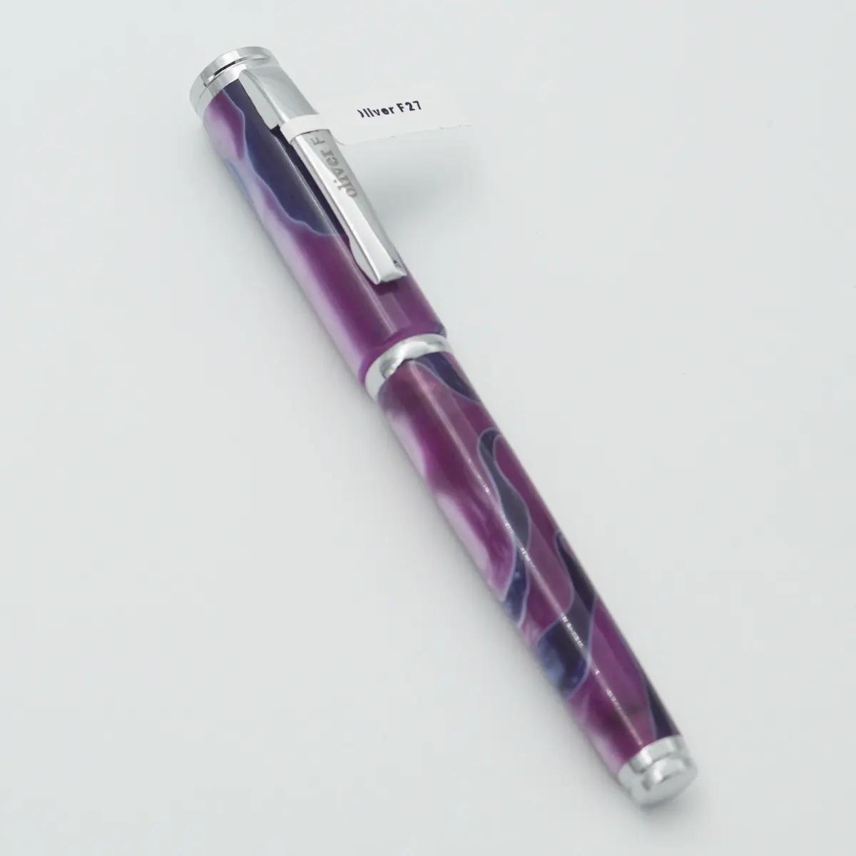 Oliver F27 Purple With Blue Color Acrylic Body And Silver Clip No