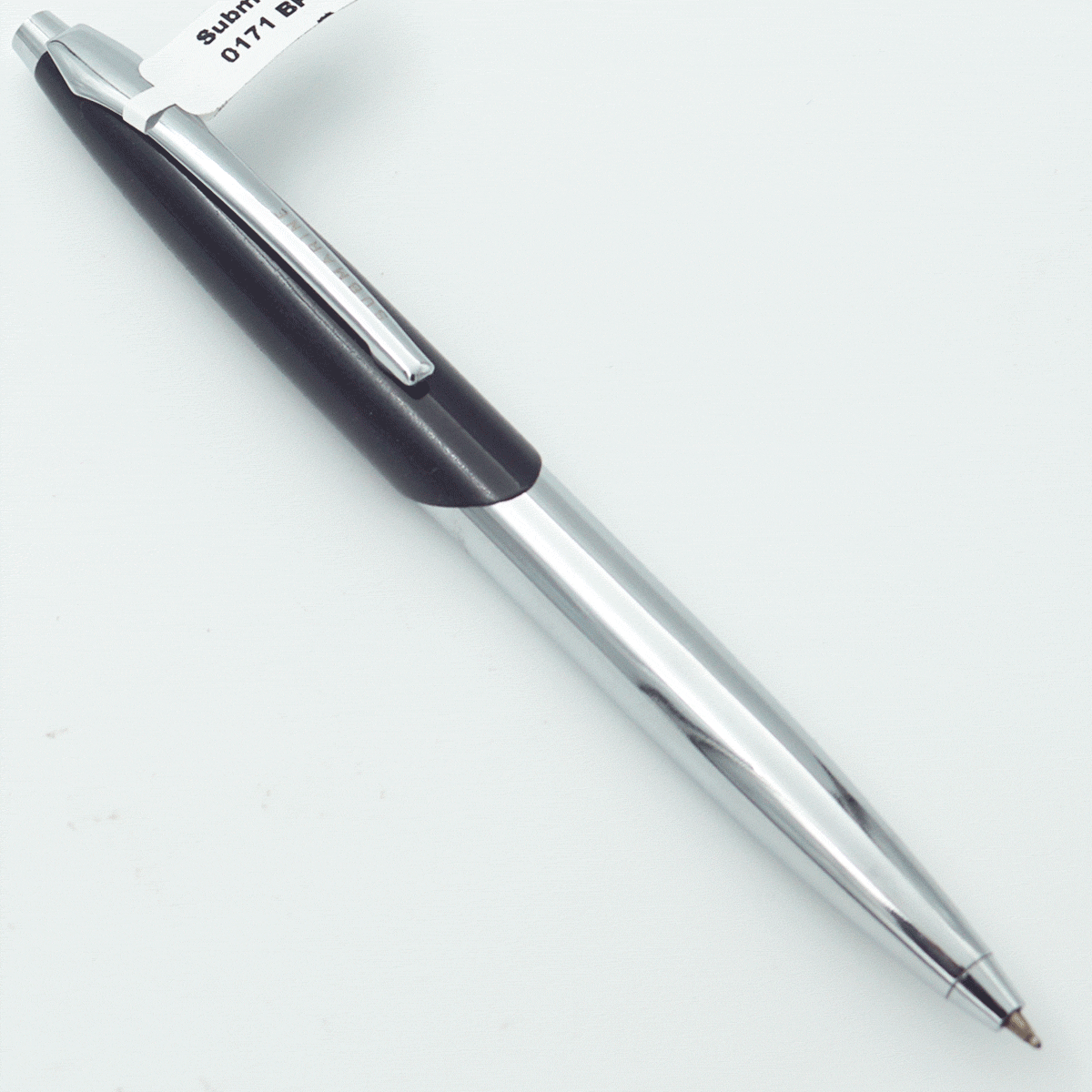 Submarine 0171 Silver Color Body With Black Color Cap Fine Tip Twist Type Ball Pen SKU 23908
