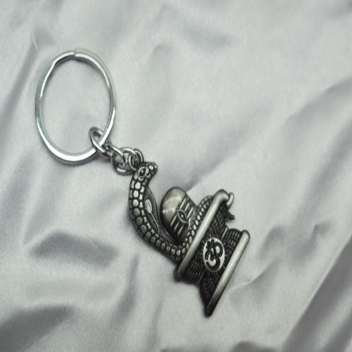 penhouse.in Shiv ling Black Metal Keychain SKU KP284