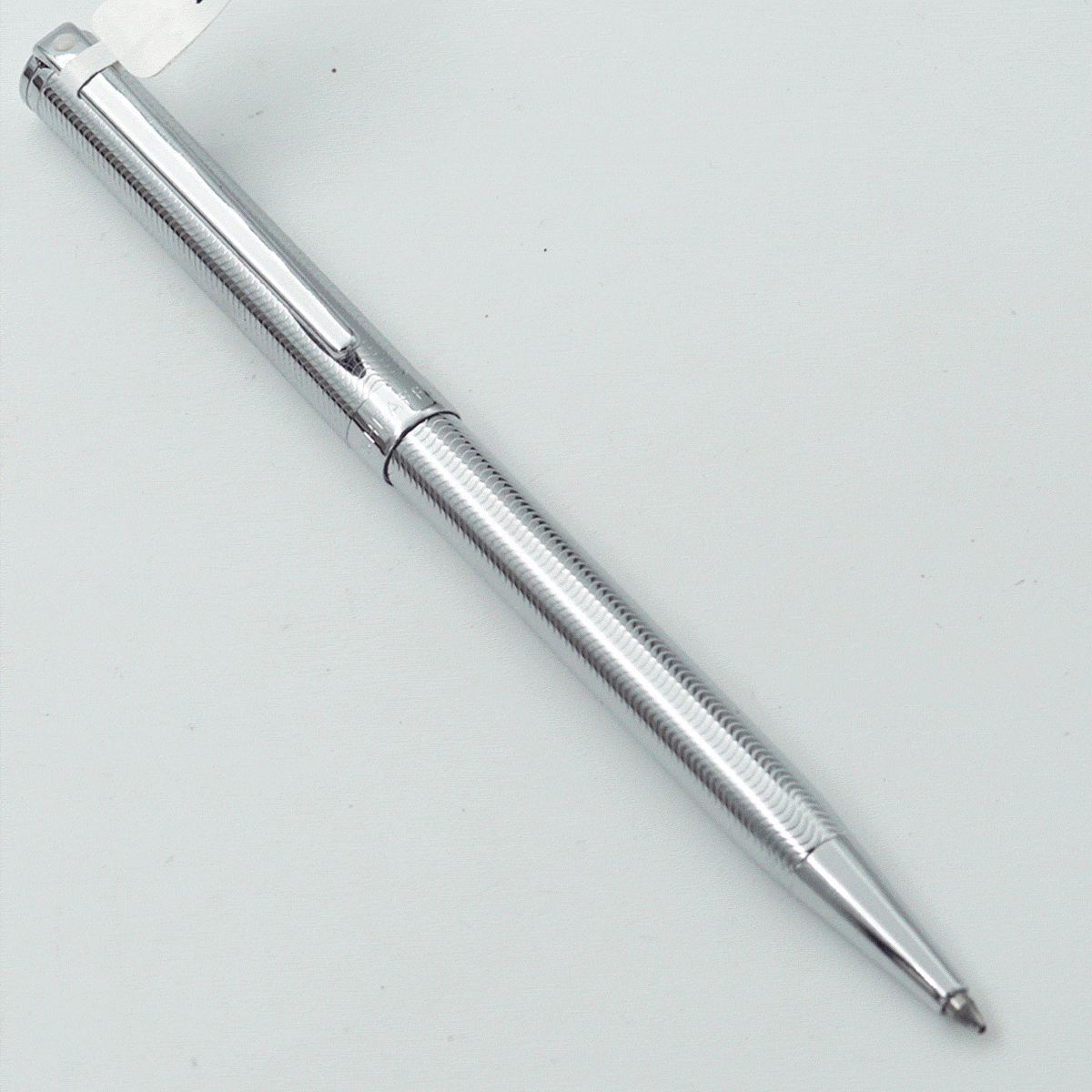 Sheaffer 9241 Silver Color Body With Cap Medium Tip Twist Type Ball Pen SKU 24168