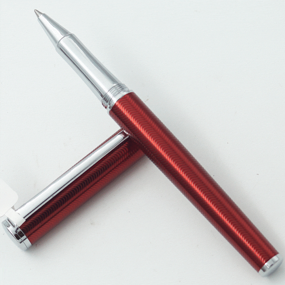 Sheaffer 9245 Red Color Body With Cap Medium Tip Roller Ball Pen SKU 24170