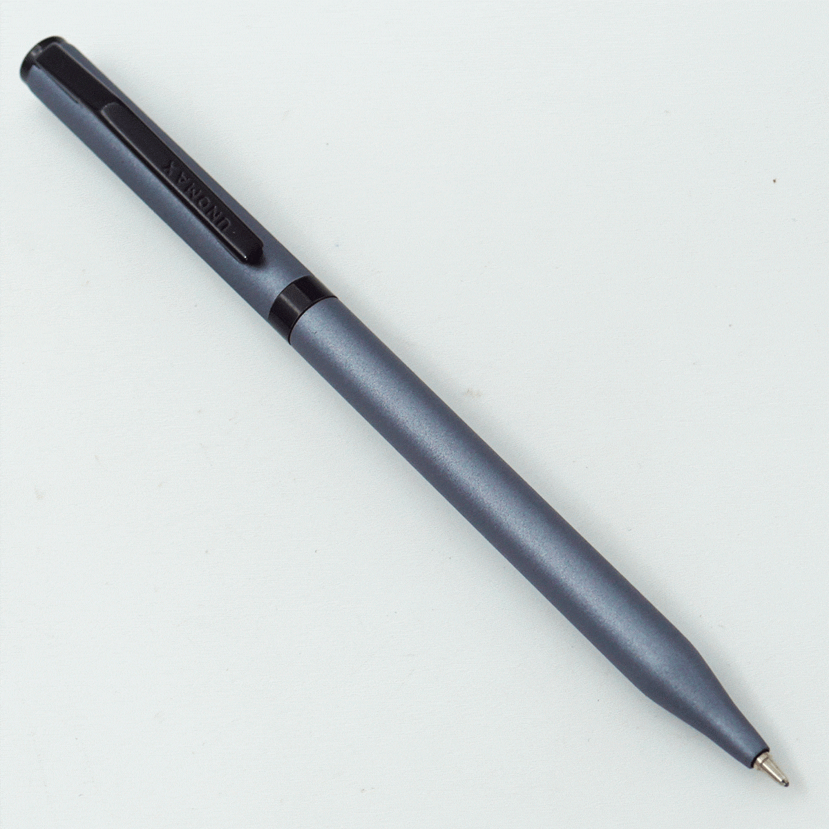 Unomax MINT Grey Color Body With Black Color Clip Fine Tip Twist Type Bal Pen SKU 24216