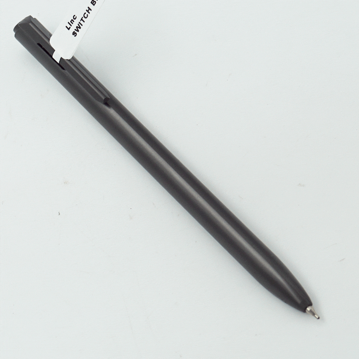 Linc Pentonic SWITCH Grey Color Body With Grey Color Clip Fine Tip Black  Writing Retractable Type Ball Pen SKU 24304