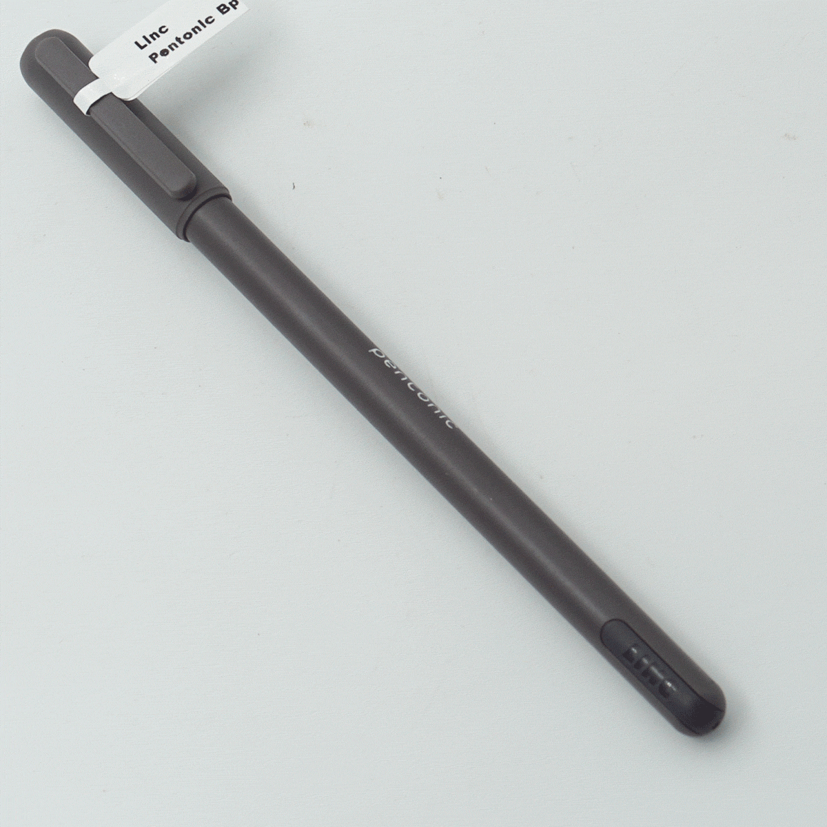 Linc Pentonic Grey Color Body With Grey Color Clip Fine Tip Blue Writing Cap Type Ball Pen SKU 24306
