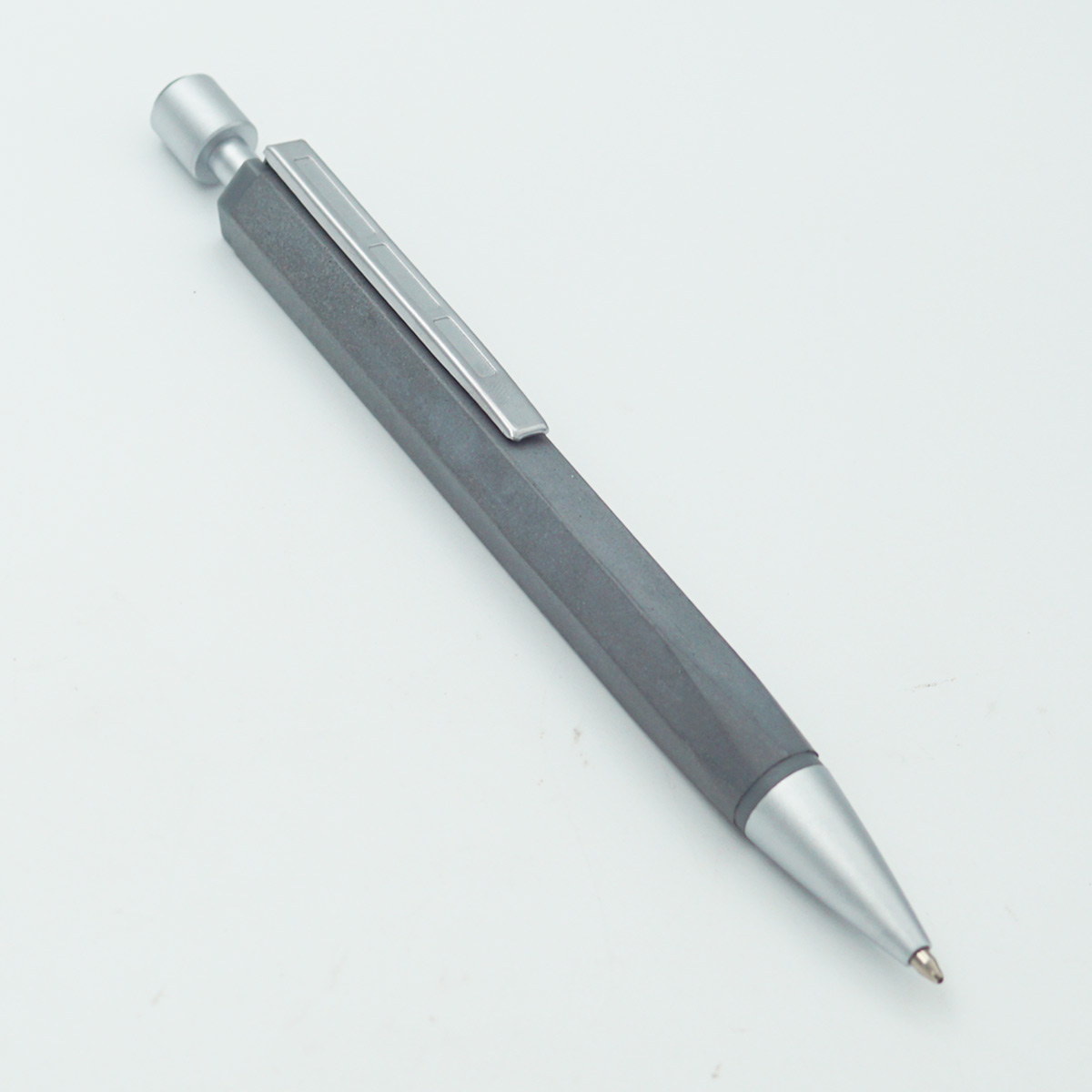 Staedtler CONCRETE Grey Color Body With Silver Clip Medium Tip Retractable Type Ball Pen SKU 24352