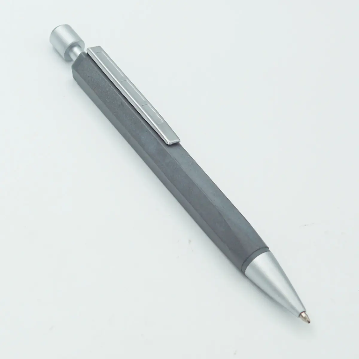Staedtler CONCRETE Grey Color Body With Silver Clip Medium Tip Retractable  Type Ball Pen SKU 24352