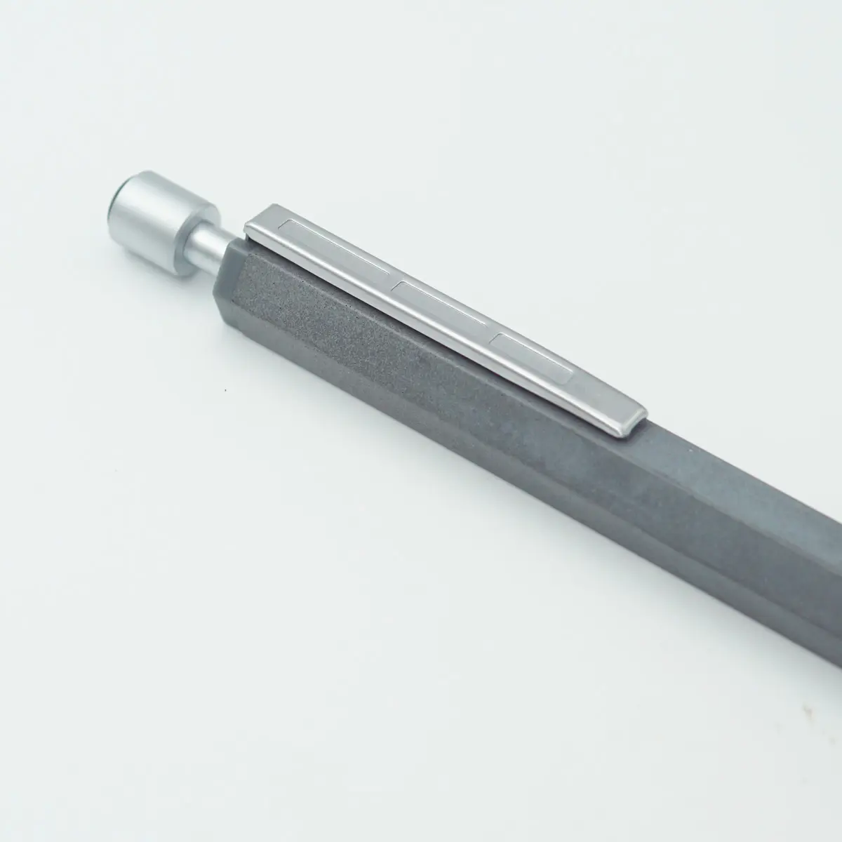 Staedtler CONCRETE Grey Color Body With Silver Clip Medium Tip Retractable  Type Ball Pen SKU 24352