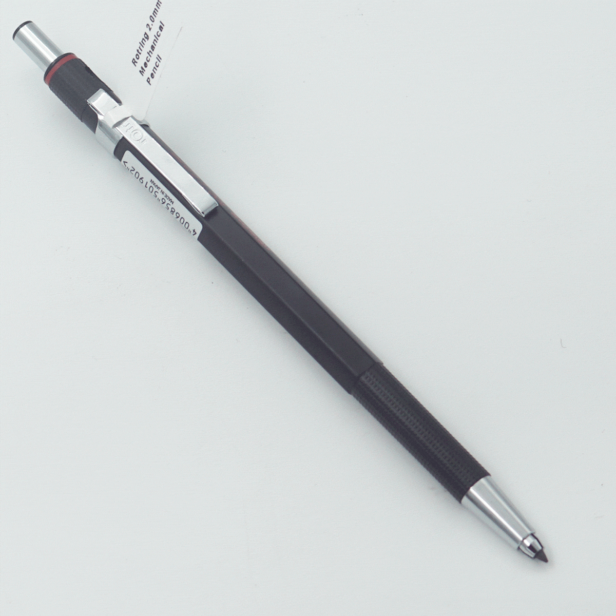 Rotring 300 2.0mm Black Color Body With Silver Clip Mechanical Pencil SKU 24402