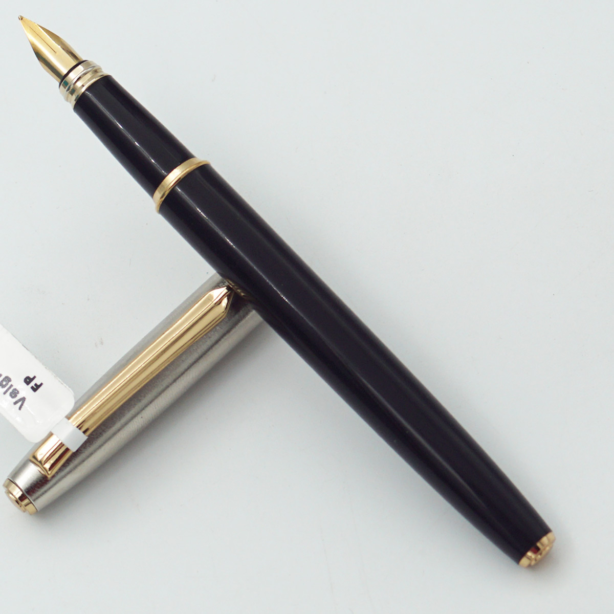 Vsign Stride Black Color Body With Golden Color Clip Medium Nib Eye Dropper Model Fountain Pen(3 in 1) SKU 24473