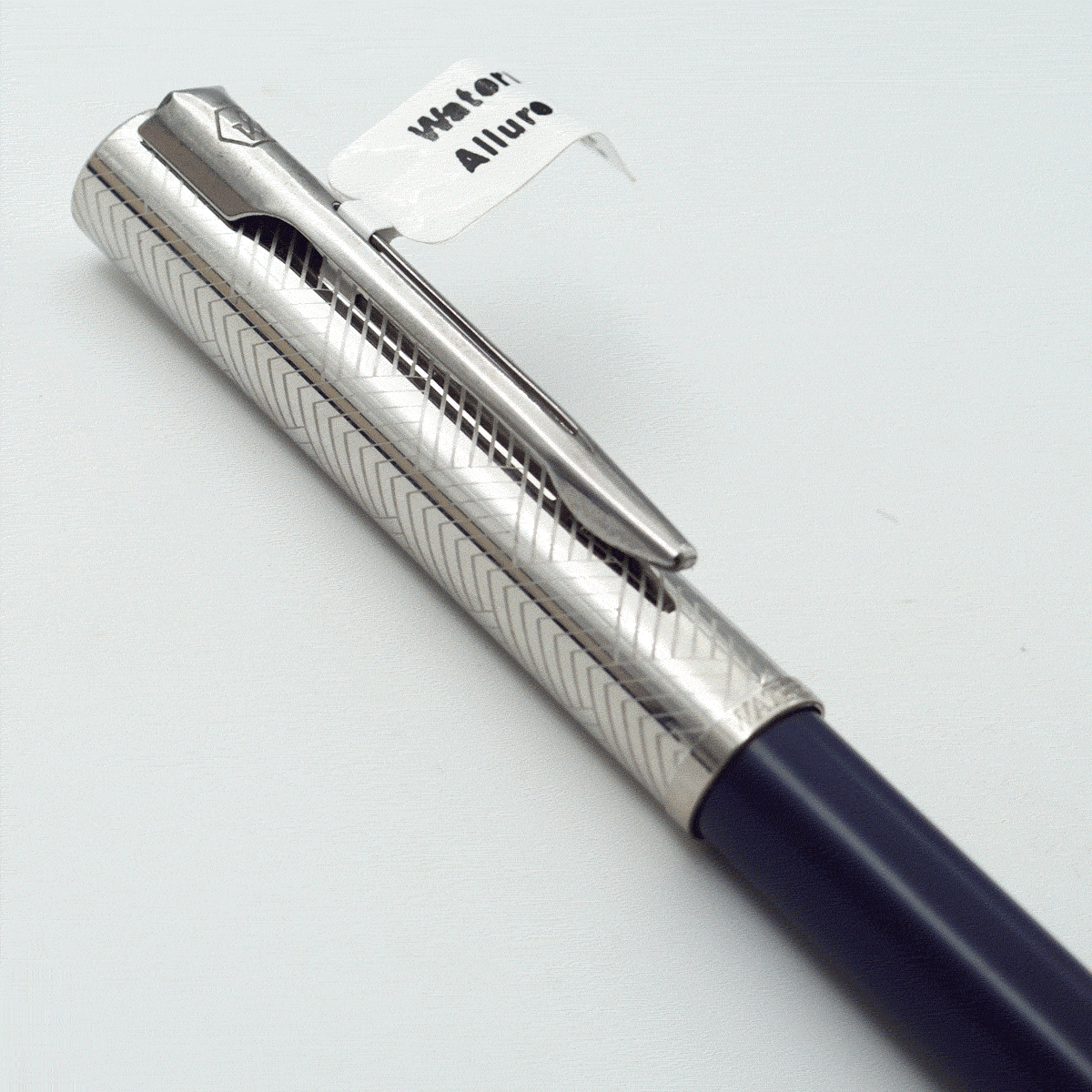 Waterman Allure Deluxe Blue Color Body With Chrome Cap And Silver