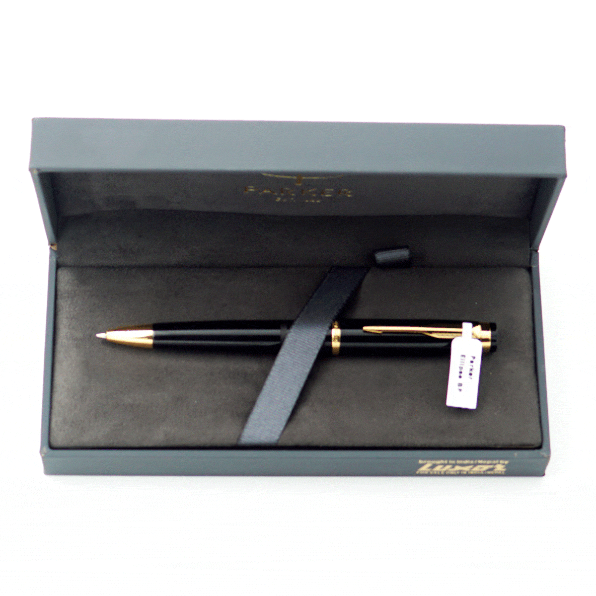 Parker Ellipse Royal Black Color Body With Golden Color Clip - Main Image