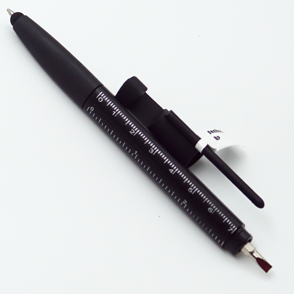 penhouse.in Black Color Multi Functional Twist Type Ball Pen SKU 24513