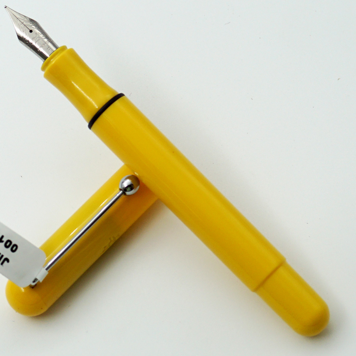 Jinhao 002 Short Yellow Color Body With 5.5 Fine Nib Converter Type Fountain Pen SKU 24519