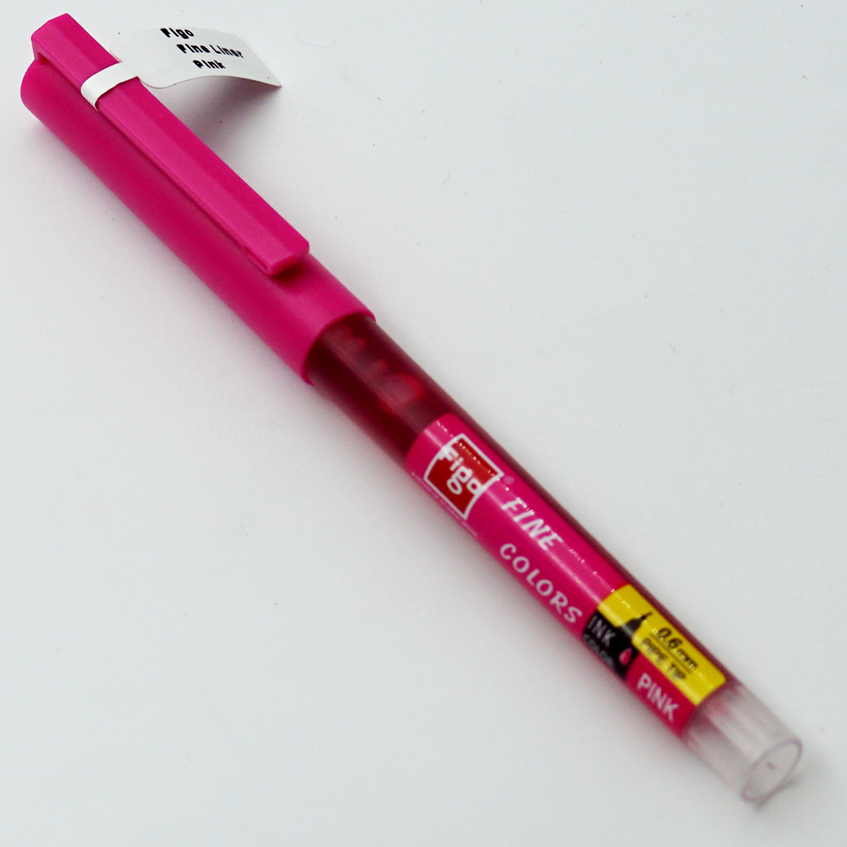 Figo Fineliner 0.6mm Pipe Tip Pink Writing  SKU24562