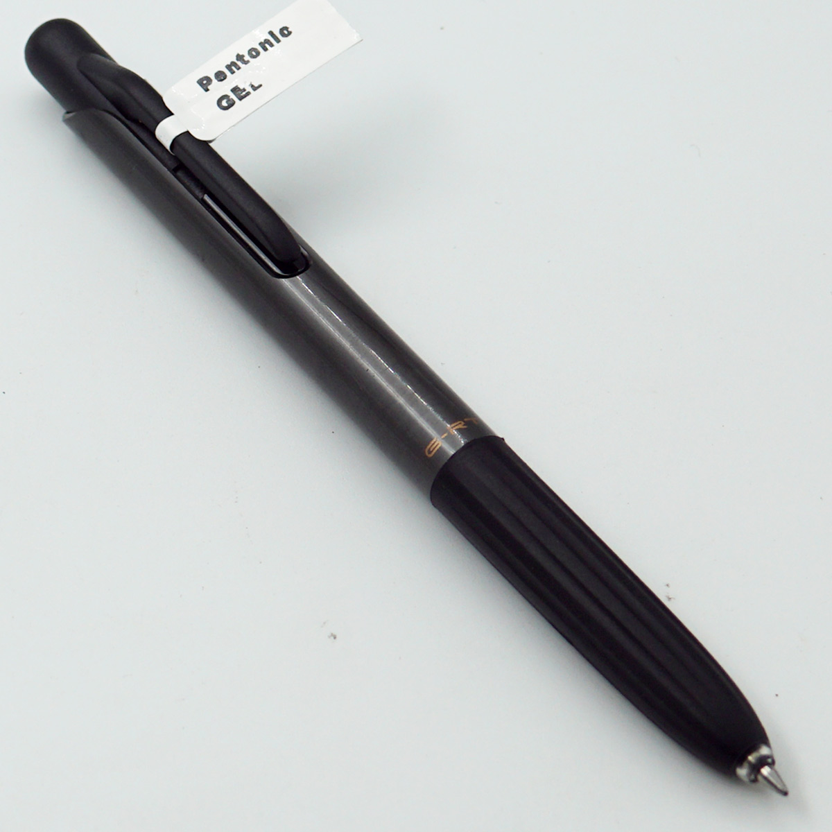pentonic GRT Grey Color Body With Black Clip 0.7mm Tip Black Writing Retractable Type Gel Pen SKU24587
