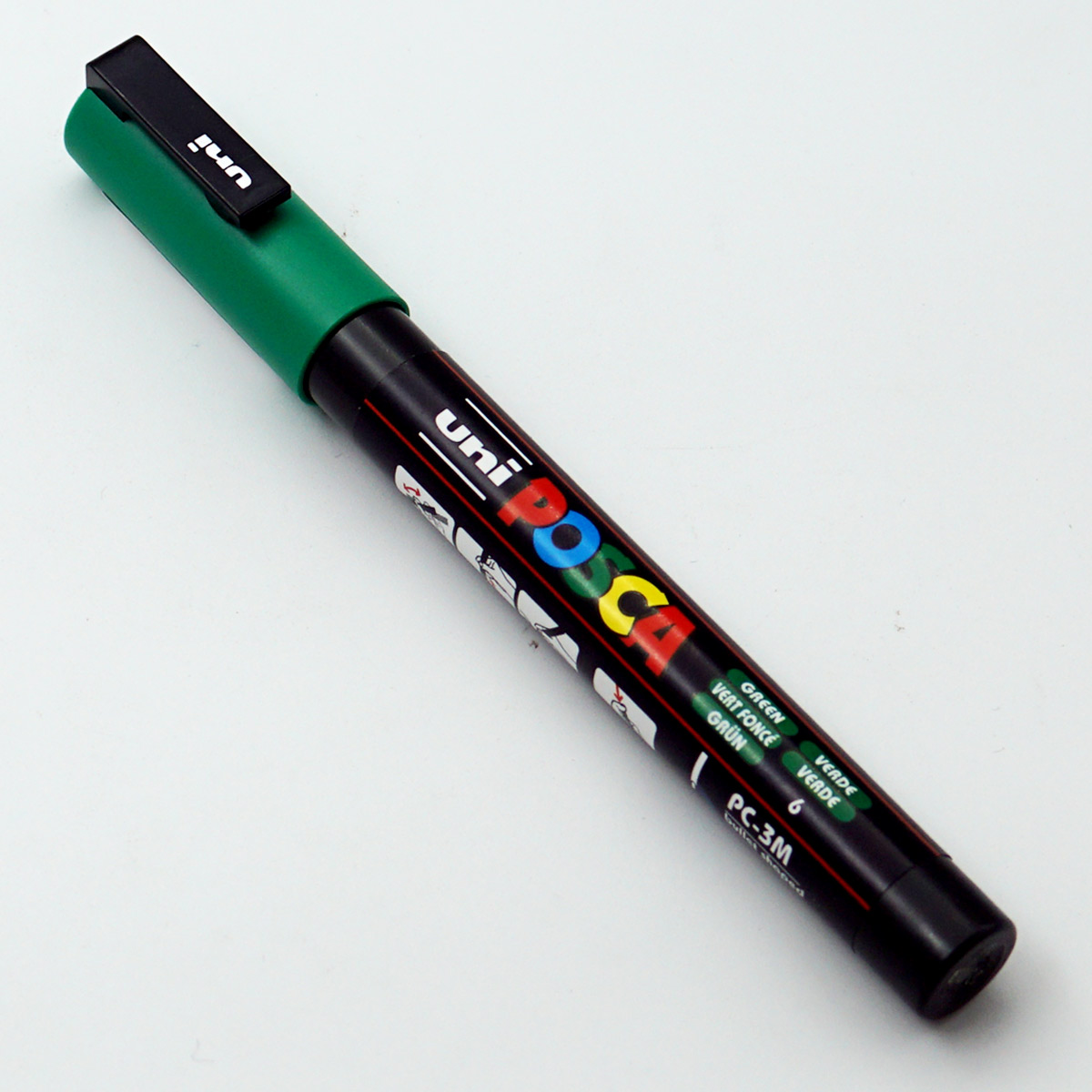 Uniball Posca PC-3M Bullet Fine Tip 0.9 - 1.3mm Green Color and Water Based Paint Marker SKU24613