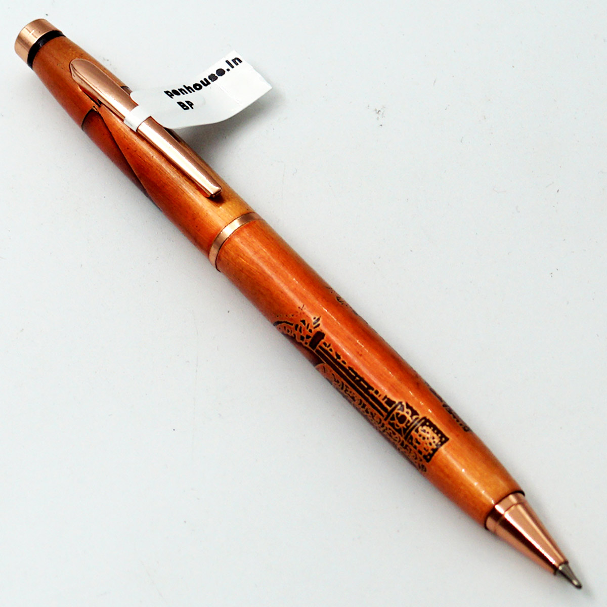 penhouse.in Copper Body  Perumal Pen Twist Type Ball Pen SKU 24637