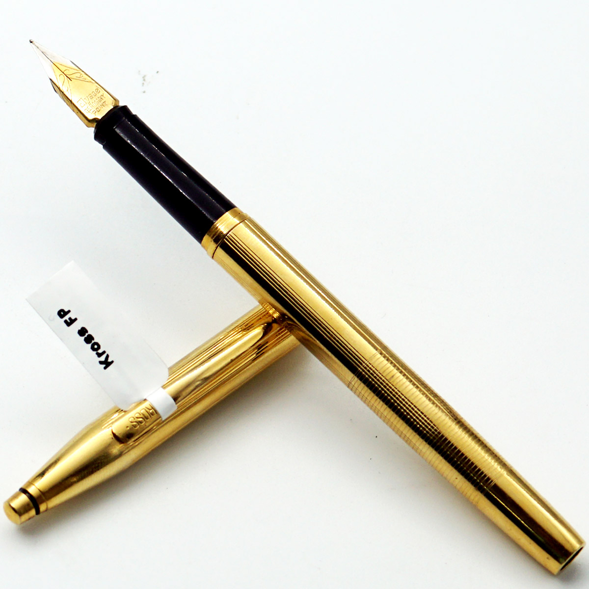 Kross Full Golden Color Body With Golden Color Clip Fine Nib Eye Dropper Model Fountain Pen SKU 24659