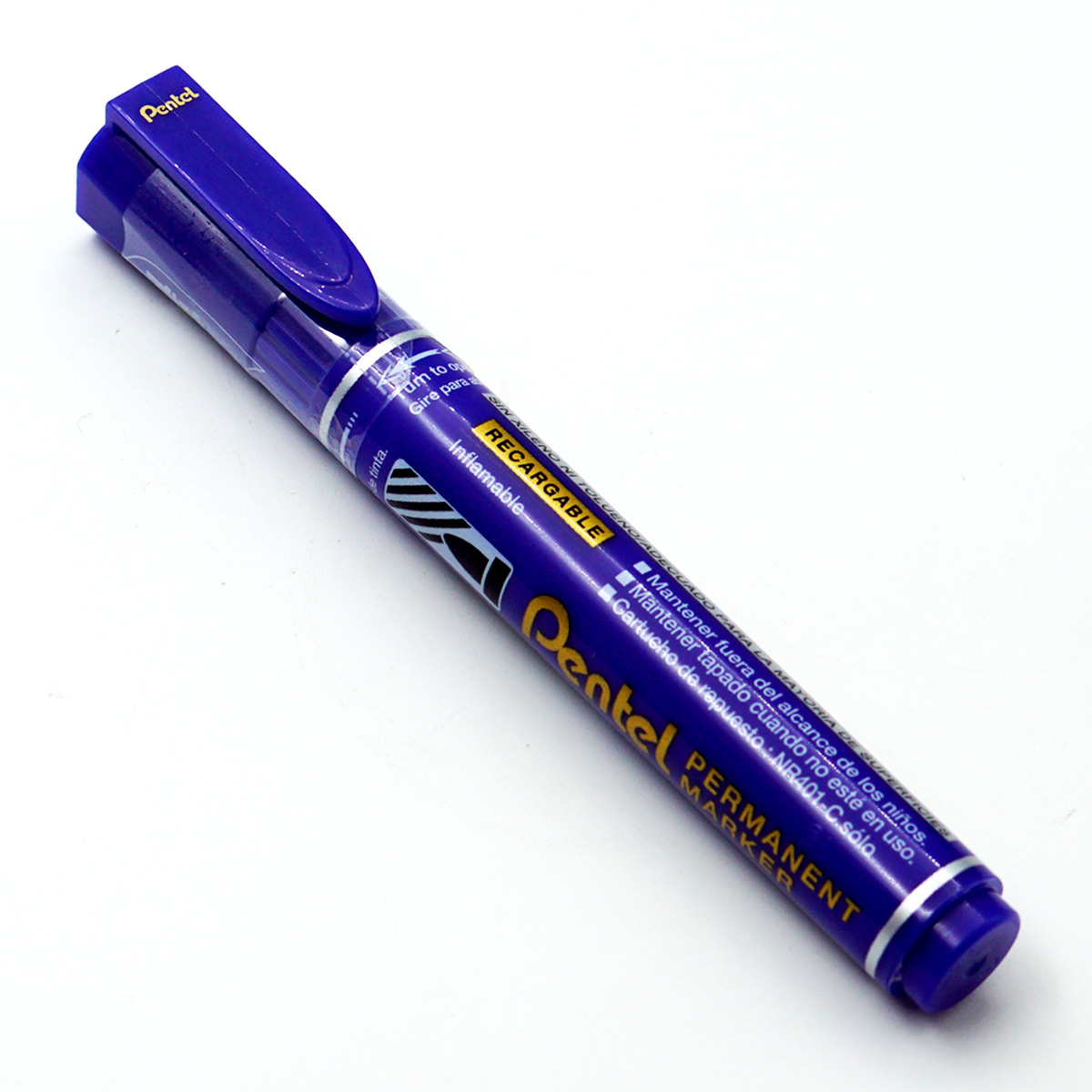 Pentel N450 Blue Color Permanent Marker  SKU 24752