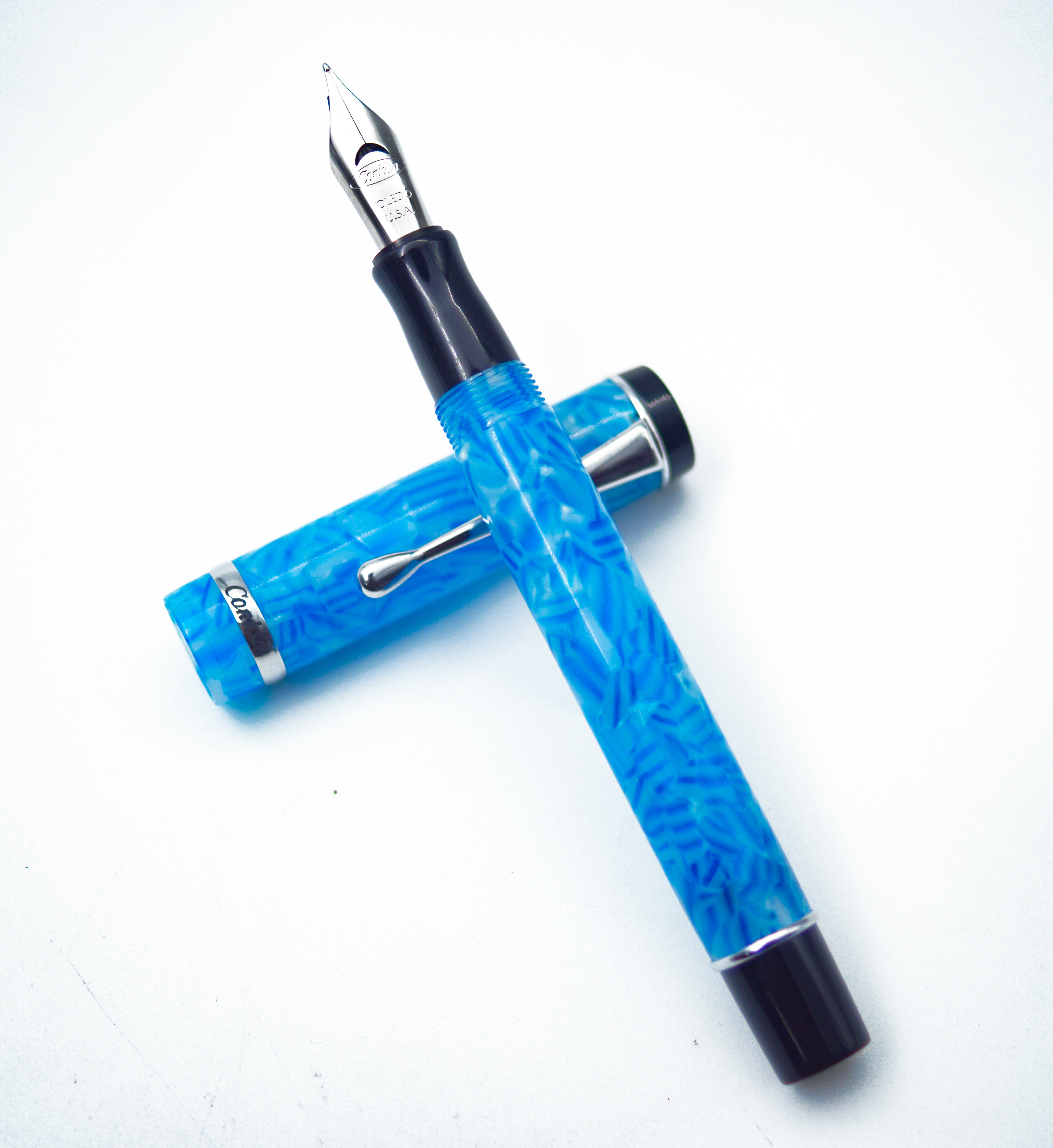 Conklin CK71352 Duragraph Ice Blue Color  Medium Nib Converter Type Fountain Pen SKU 24767