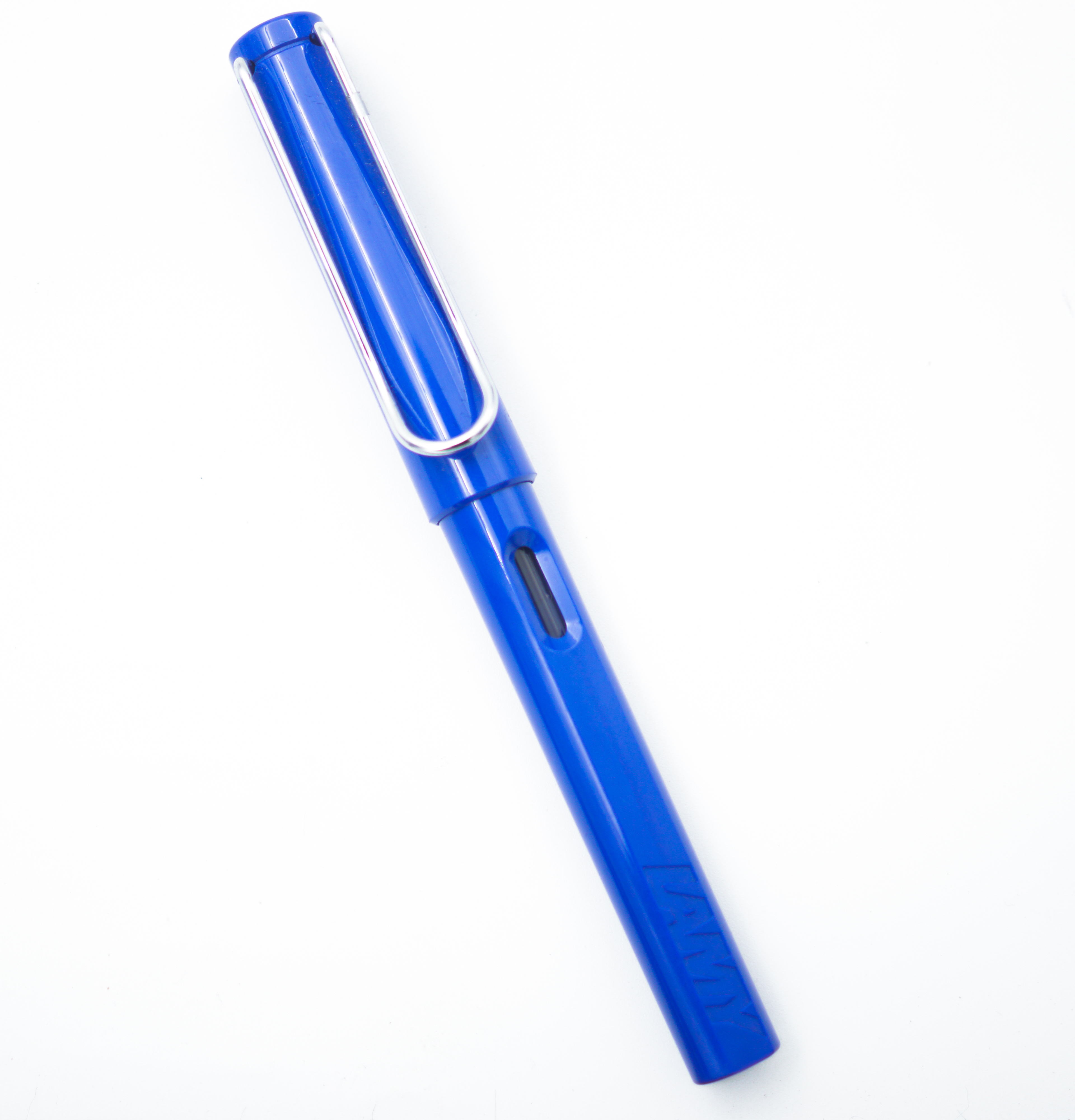 Lamy Safari Blue  Color With Sliver Clip Medium Nib Converter type Fountain Pen SKU 24780