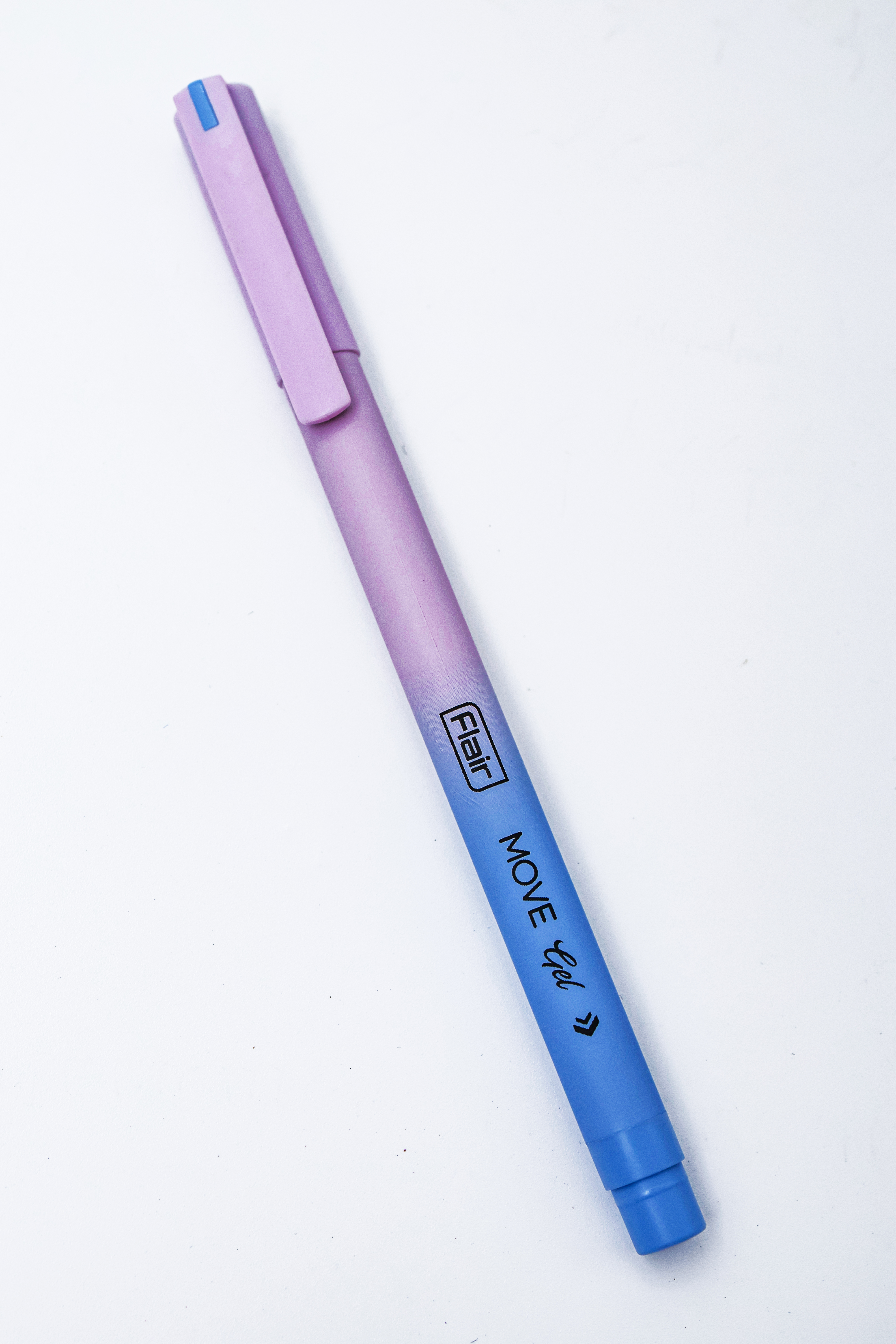 Flair Move Light Purple With Blue Color Body Cap Type Gel Pen  SKU 24857