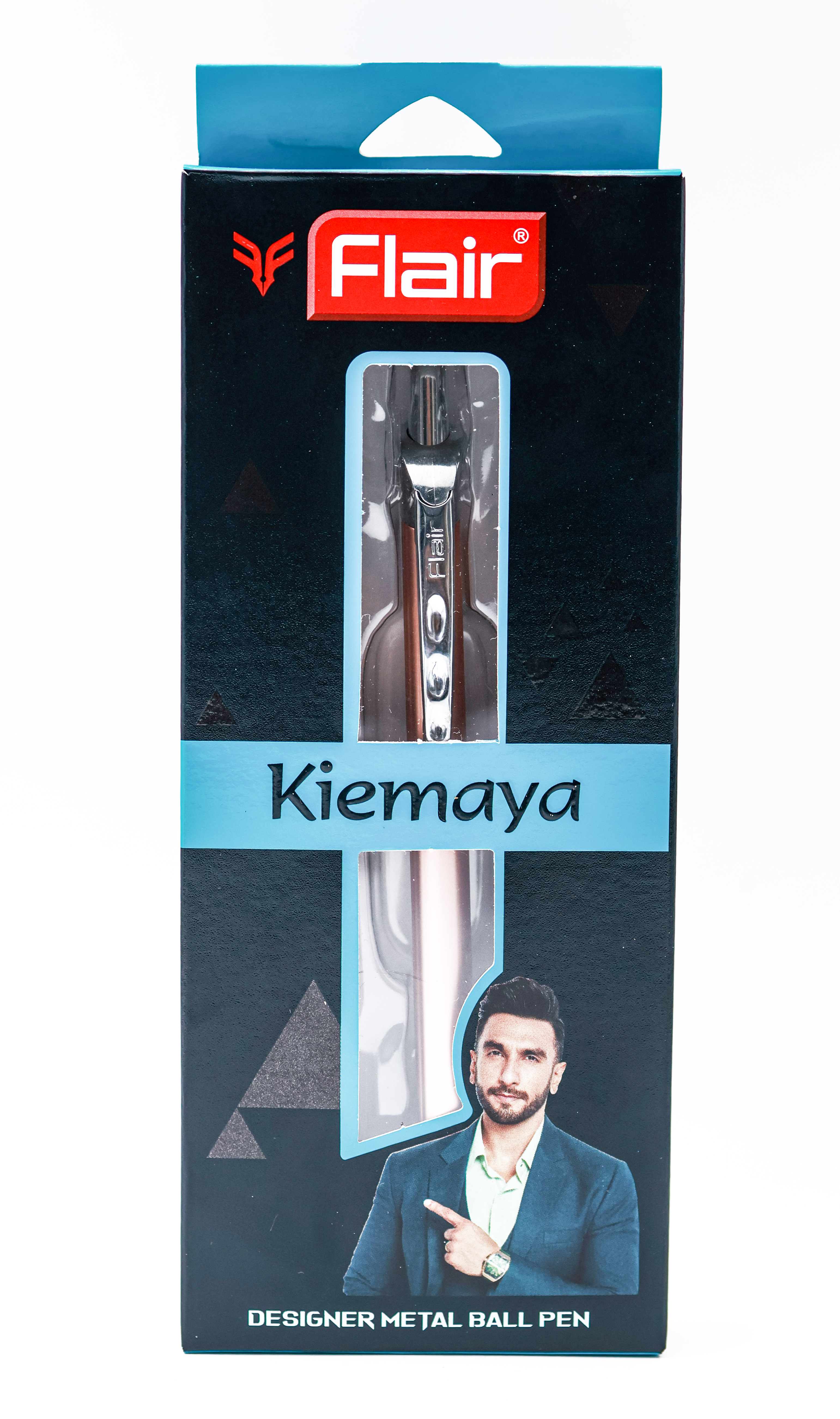 Flair Kiemaya Copper Color Body With Sliver Clip Retractable Type Ball Pen  SKU 24880