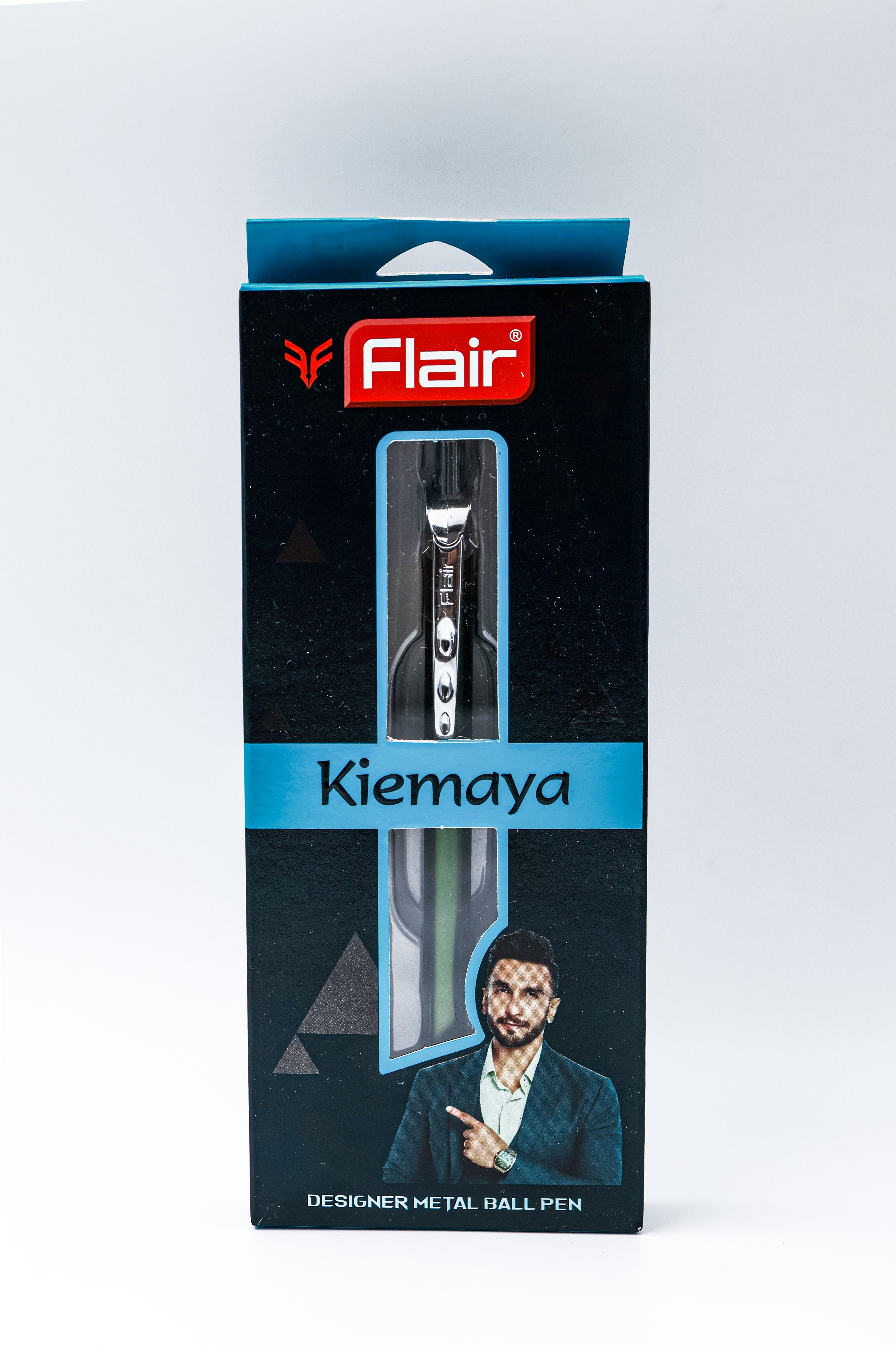 Flair Kiemaya Green Color Body With Sliver Clip Retractable Type Ball Pen  SKU 24884