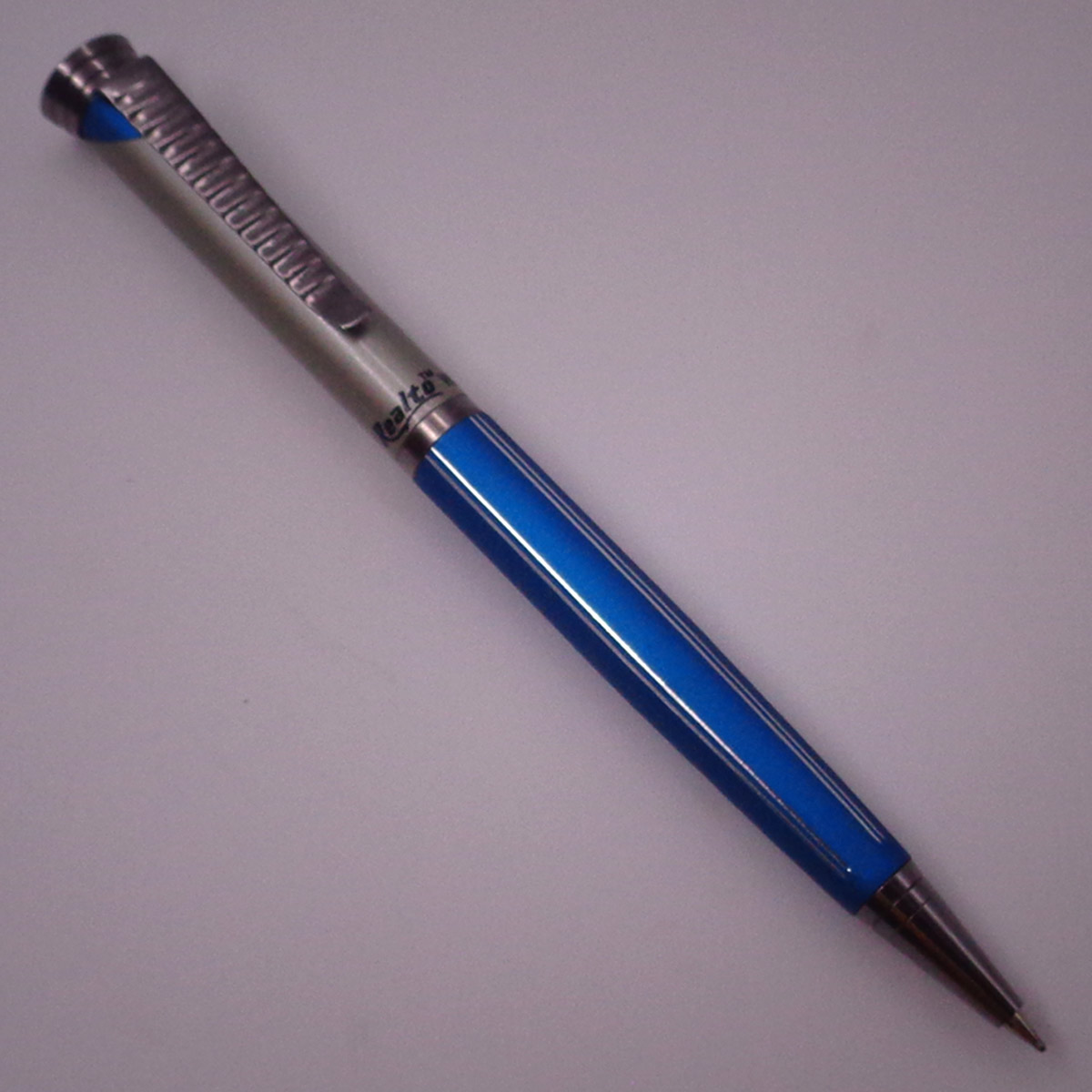 Realto Waves Matt Blue With  Butter Cream Twist Type Ball Pen SKU 25005
