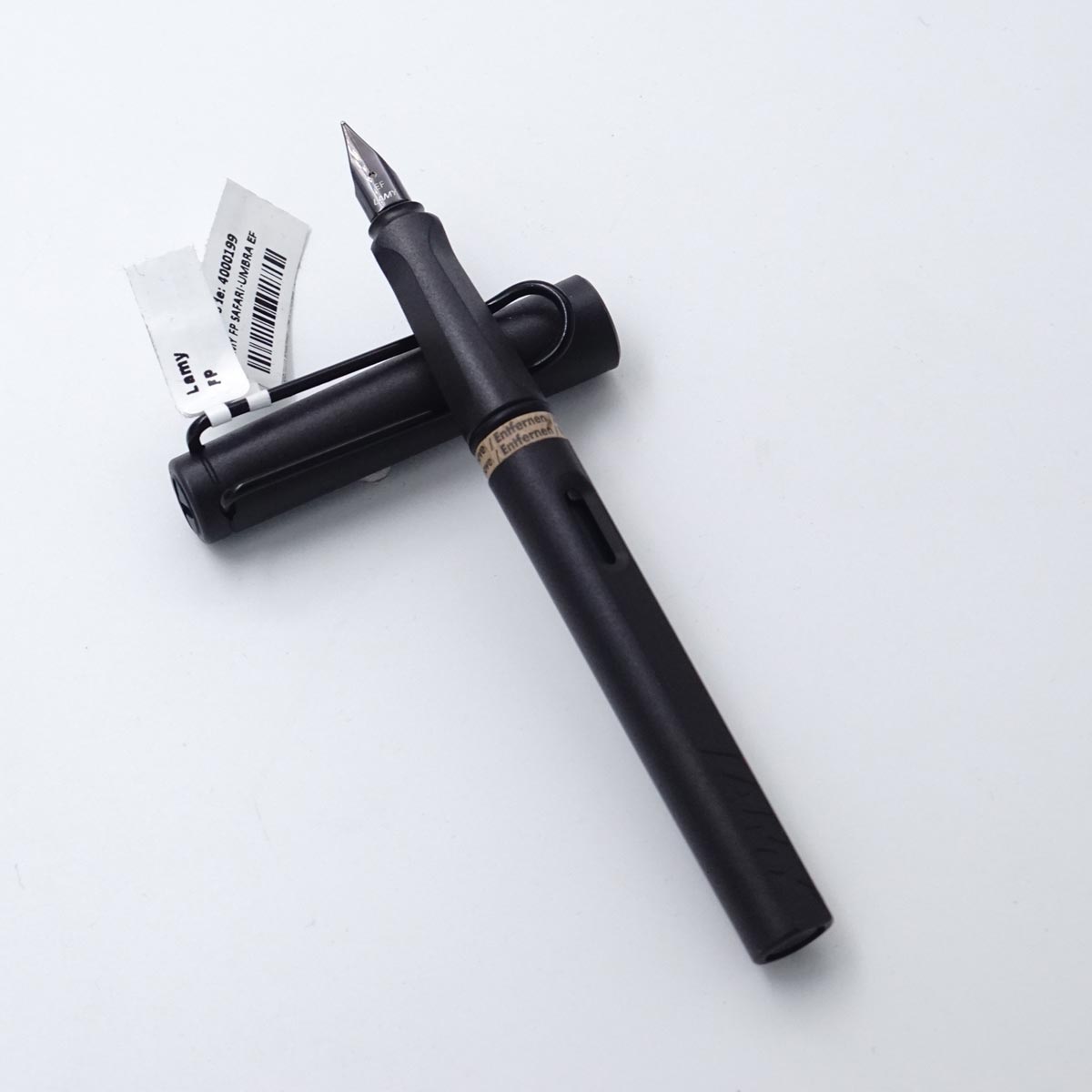 Lamy 199 Safari Umbra Matt Black Color Body Black Clip EF Nib Converter Type Fountain Pen SKU 25277