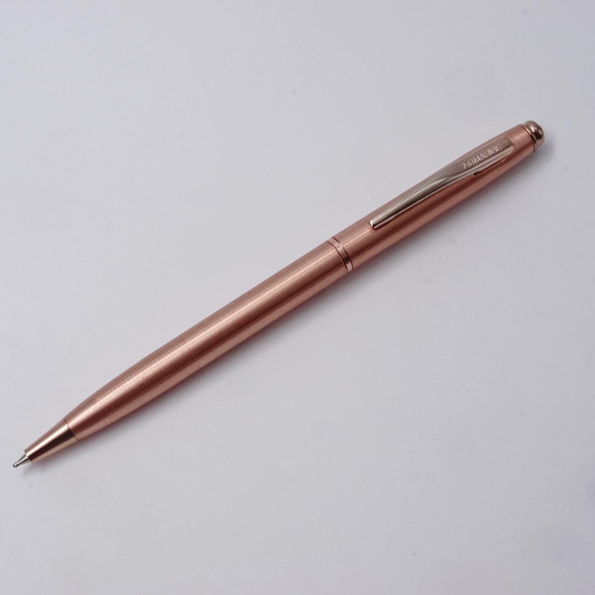 Submarine 1063  Copper Color Body With Top On Stone And Fine Tip Twist Type Ball Pen SKU 25562
