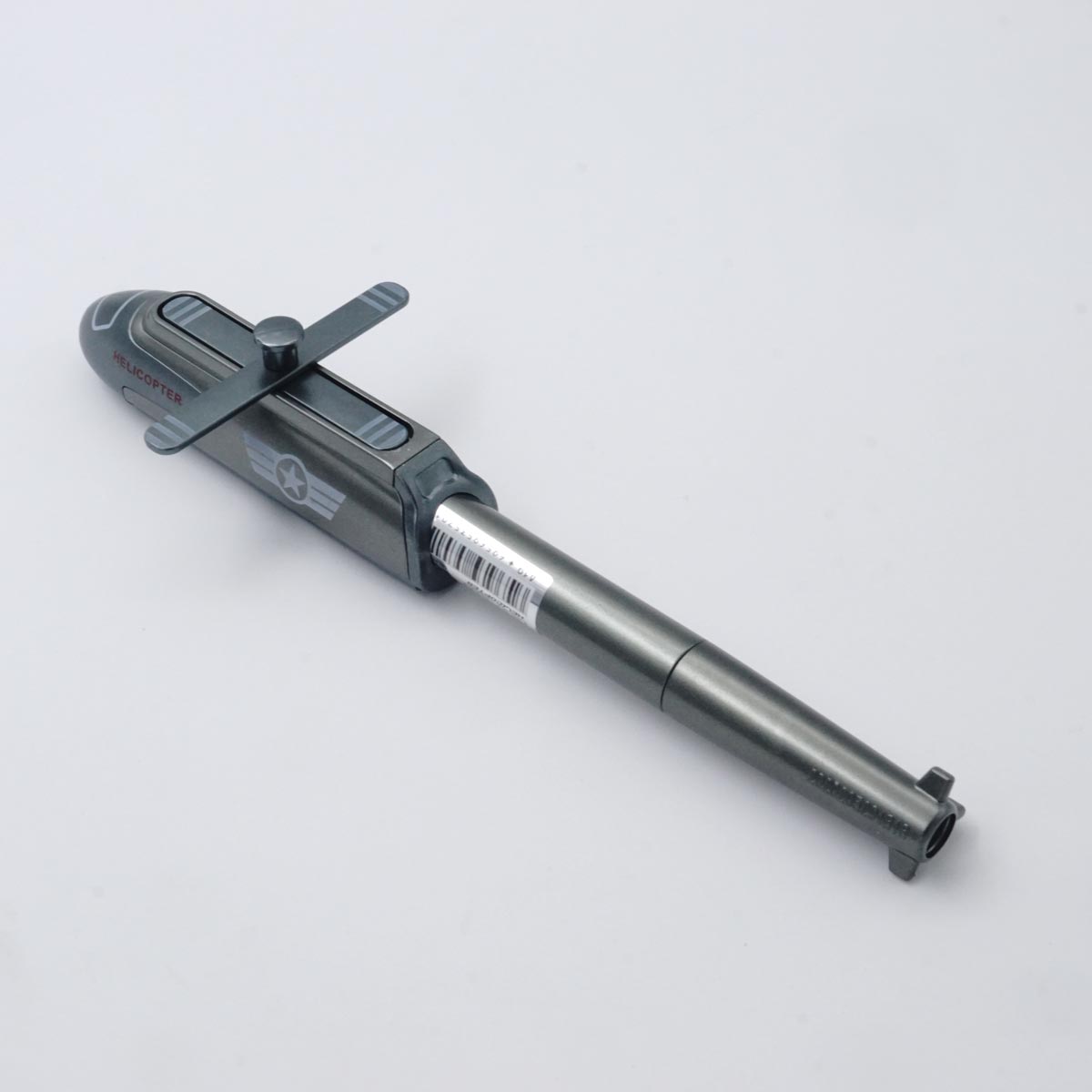 penhouse.in Pens Grey color Body With Helicopter Design cap type Gel Pen SKU 52120