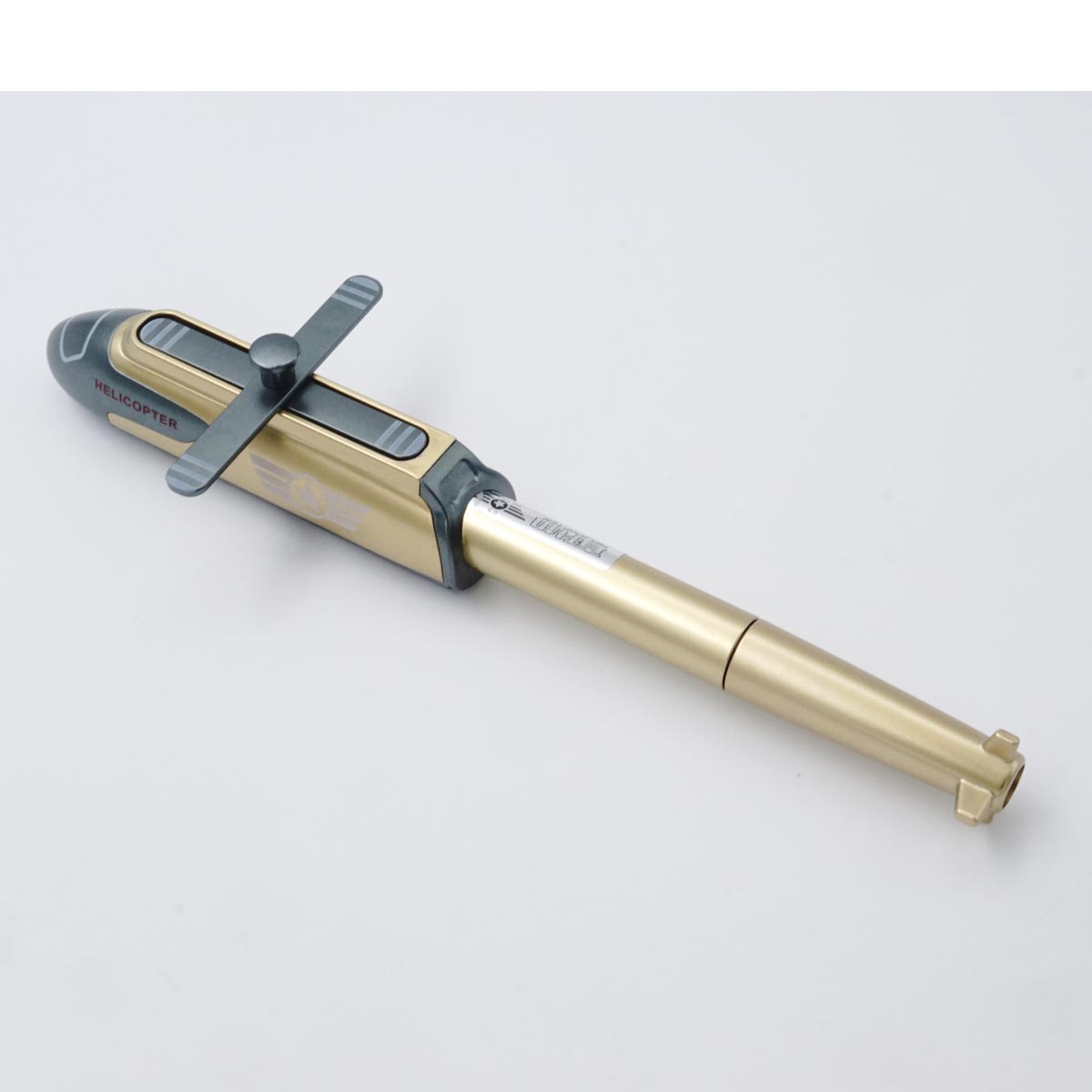 penhouse.in Pens Gold color Body With Helicopter Design cap type Gel Pen SKU 52118