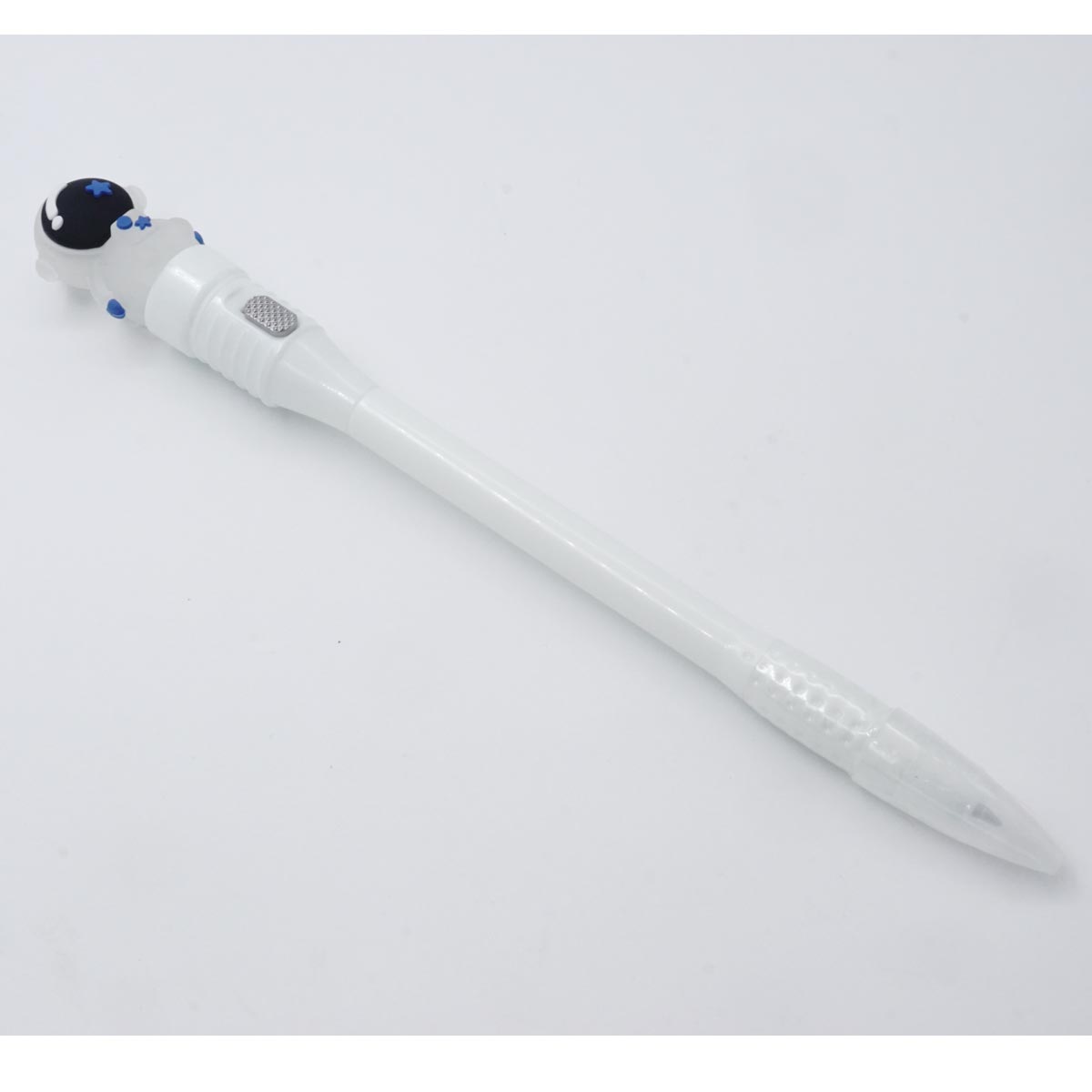 penhouse.in White Color Body With Astronaut Toy Head On Light Medium Ball Pen SKU 25599