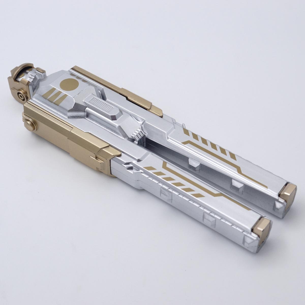 penhouse.in Pens Robo Model Silver With Gold color Body 2 In 1 Fine Tip gel Pen SKU 52127