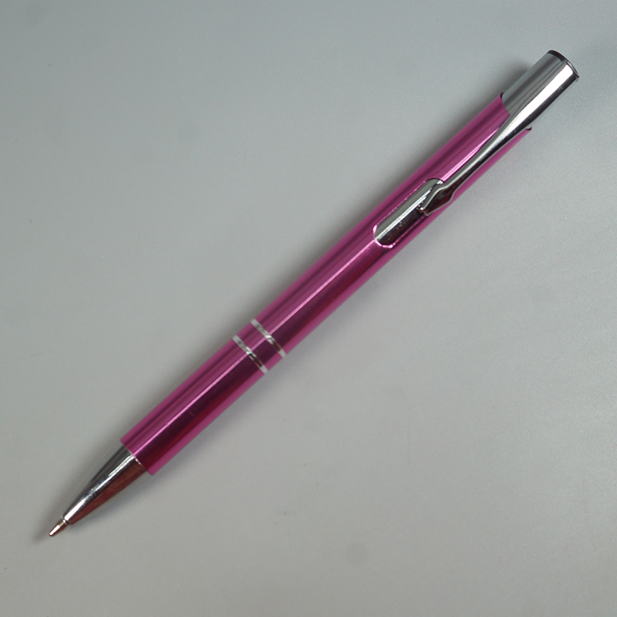 penhouse.in Pens Pink Color Body With Silver Clip Medium Tip Retractable Type Ball Pen SKU 25608