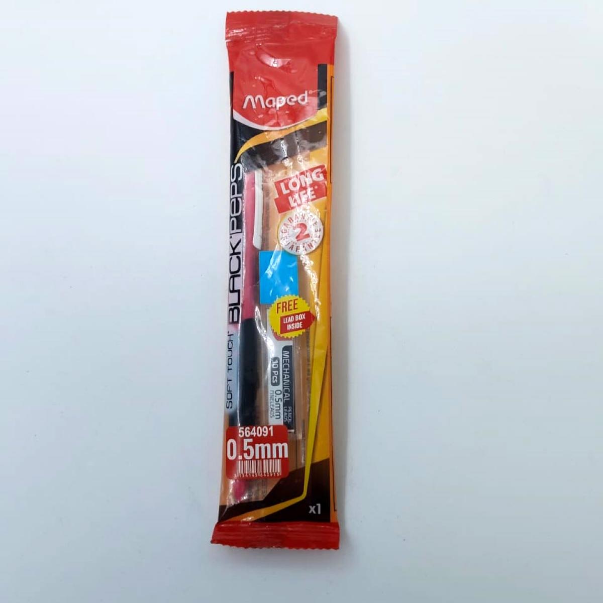 Maped  Black Peps Pink color Body And Black Grip With 0.5mm Tip And Lead Box Long Life Mechanical  Pencil SKU 25752