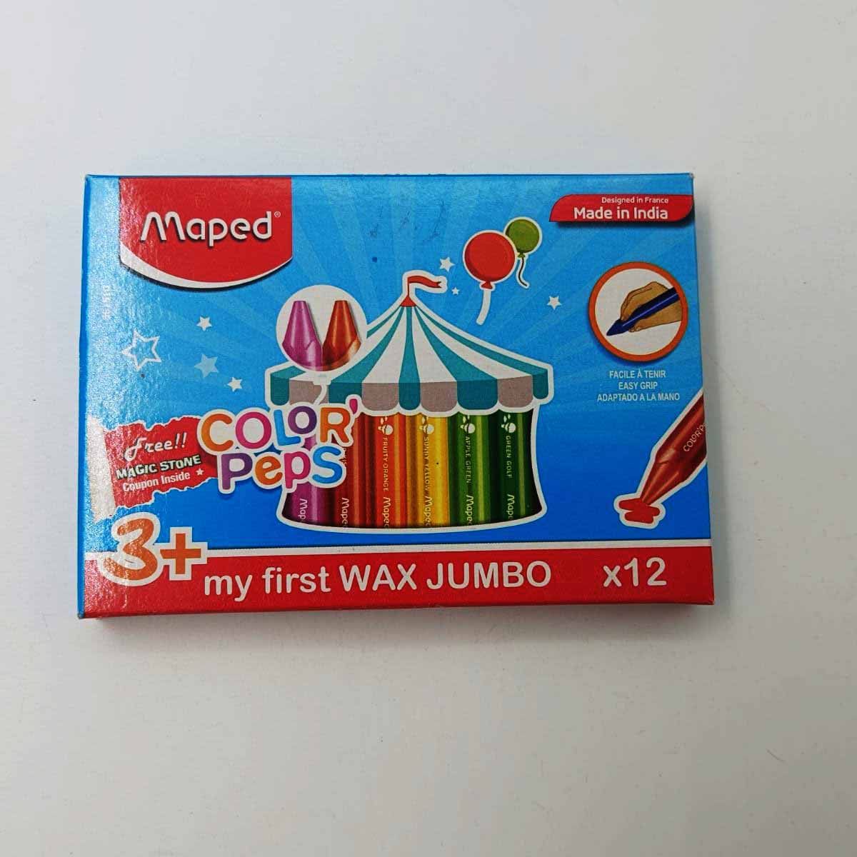 Maped 861510 Color Peps 12 Color Crayons  SKU 25780