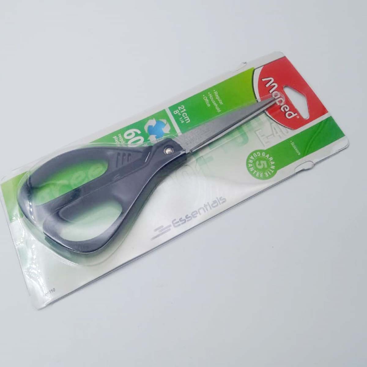 Maped 468110 Advanced Black With 21 Cm Stainless Office Scissor SKU 25827