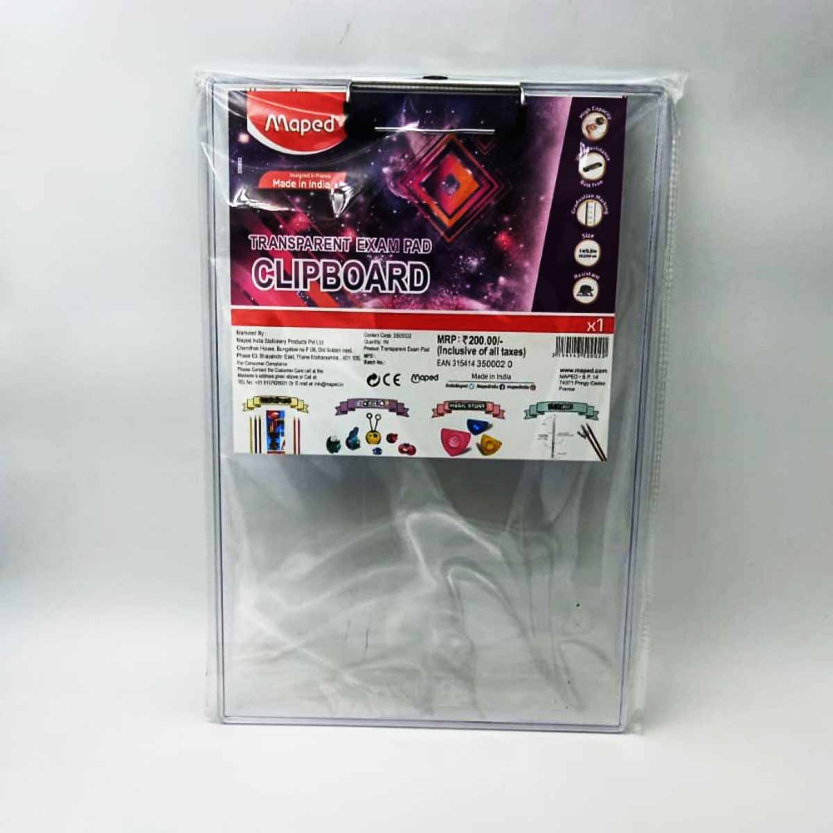 Maped 350002 Transpert Clip Board SKU 25867