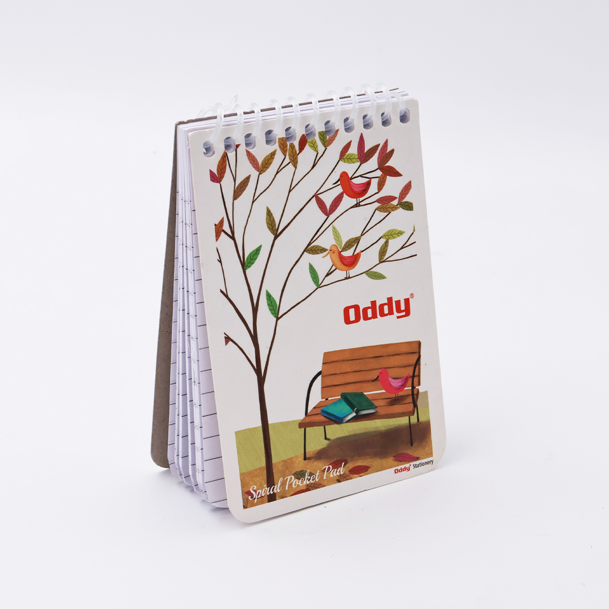 Oddy SPP02 80 pages Park With Tree Spiral Pocket Note Book  SKU 25881