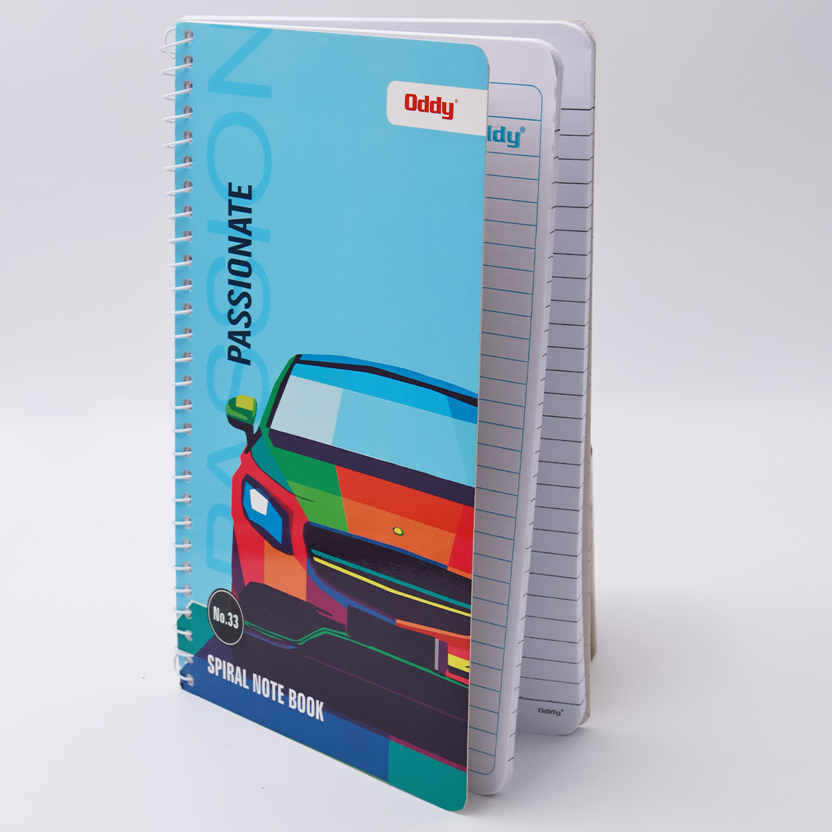 Oddy No 33 Car Painting Design 160 Pages Ruled Spiral Note Book  SKU 25893