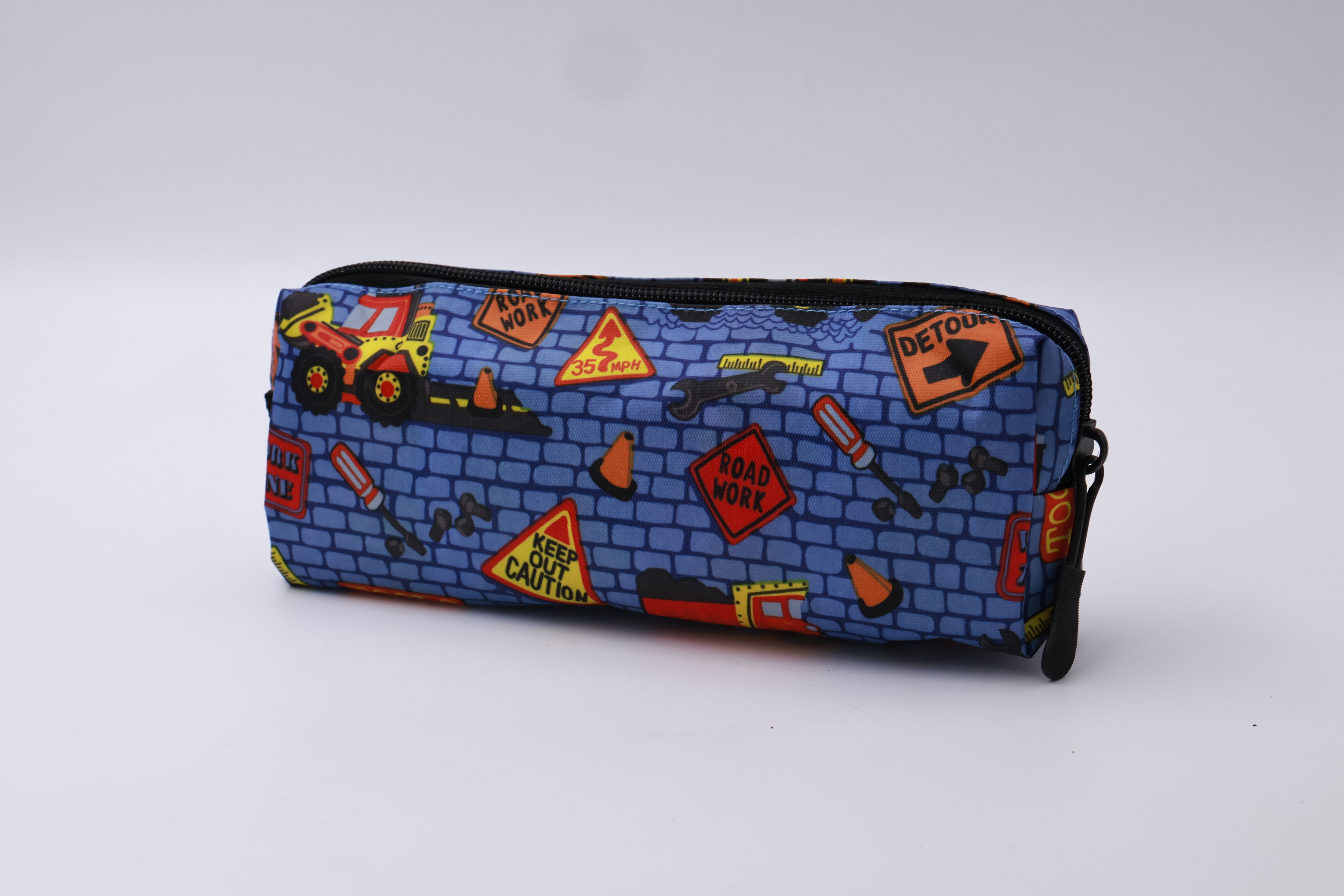 Oddy Blue With Checked Design Pencil Pouch SKU 25906