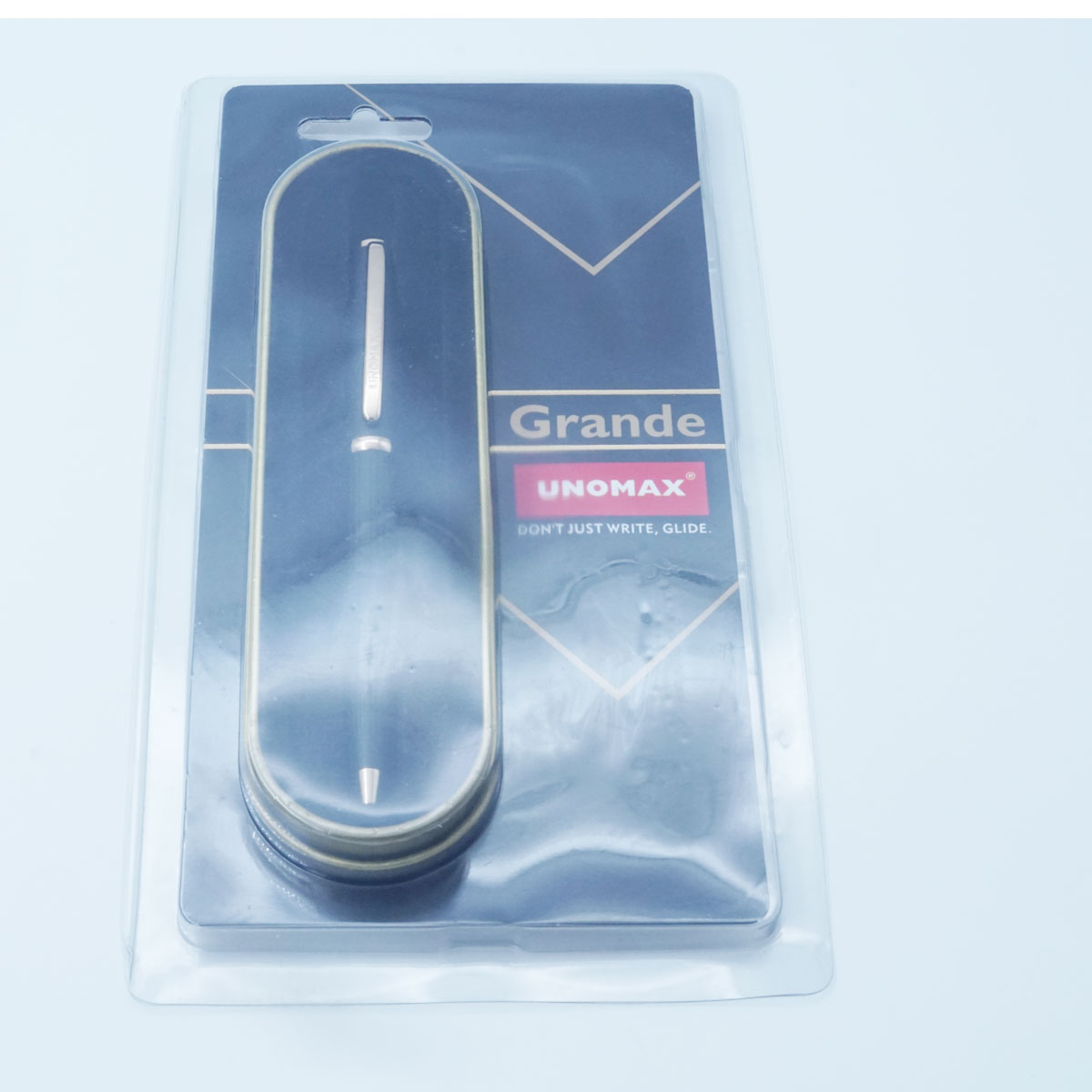 Unomax Grande Premium Metal Body With Designer Gold Plated Clip Smooth Twist Mechanism Good grip And Comfortable Writting Experience jet Ink Technology  0.7mm Tip Fine Nib Ball Pen  SKU 26086