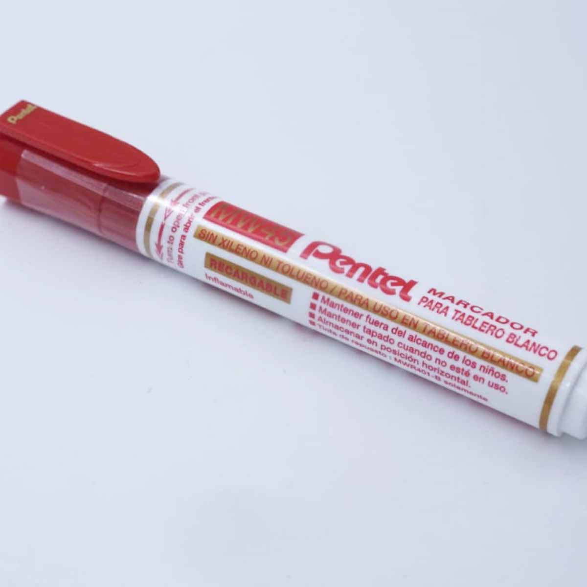 Pentel X-Tra Large White Board Marker MW45 Red Color SKU 26225