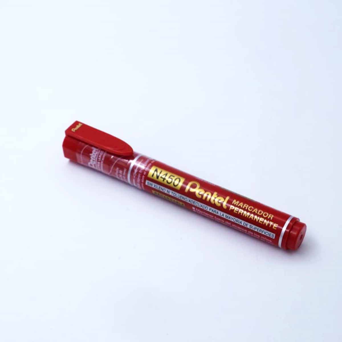 Pentel X-Tra Large Permanent Marker N450 Red Color SKU 26227