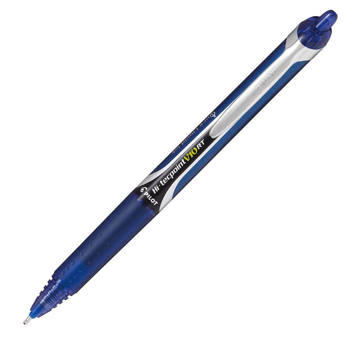 Pilot V10 1.0mm Medium nib Rectractable Roller Ball Pen with Liquid Ink System Blue Color SKU 26316