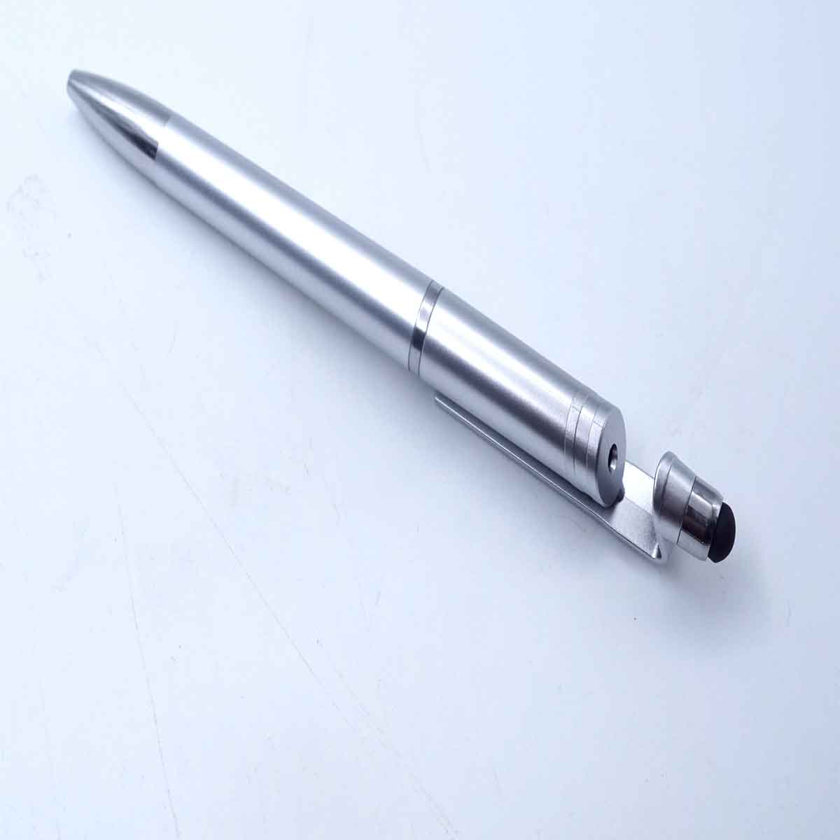 penhouse.in Stylish Ball Pen With Mobile Touch White Color Twist Type SKU 26335